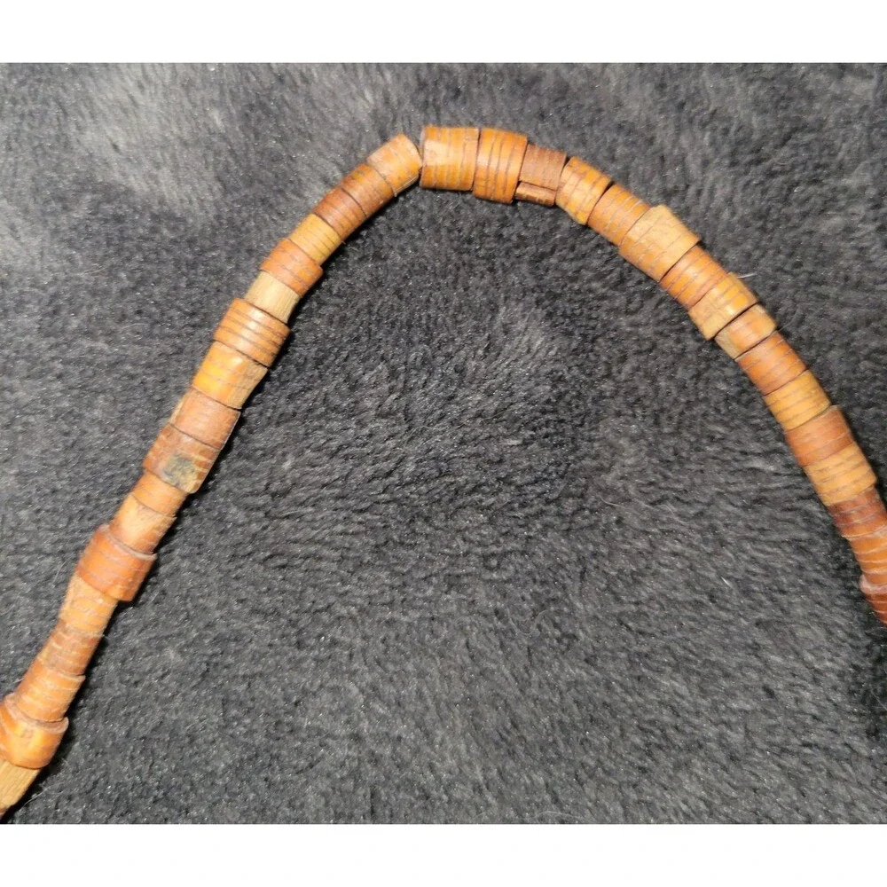 Vintage Hand Carved Wood African Safari Animal Jewelry Set Necklace & 3 Bangles